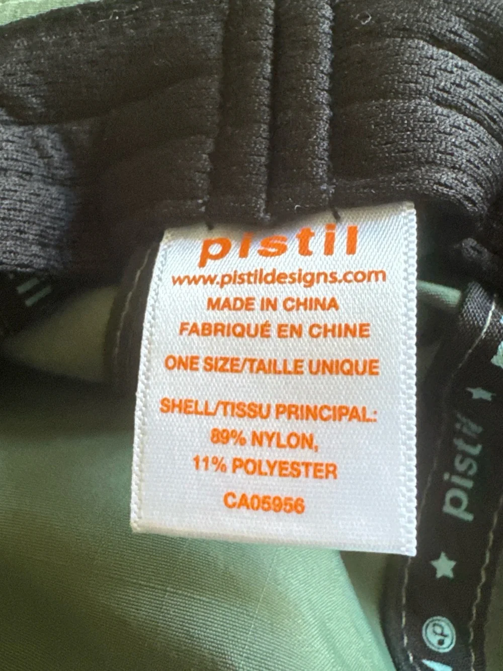pistil Olive Green Outdoor Sun Hat